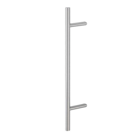 HOPPE Bar-Shaped Round 45 Degree Angle Pull Handle 63" Stainless Steel