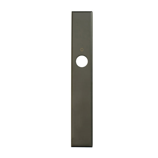 HOPPE Dallas Exterior Backplate M2161N for Inactive Handlesets - Dark Bronze Metallic