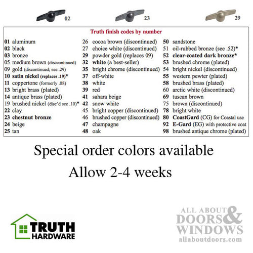 Truth Window Handle 11573 T-Shape Window Crank Snap on Handle 11/32 Spline Window Crank Handle - Truth Window Handle 11573 T-Shape Window Crank Snap on Handle 11/32 Spline Window Crank Handle