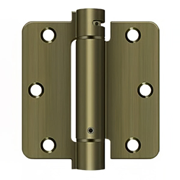 Spring Hinge 3.5 x 3.5 x 1/4 Radius Corners, Deltana Single Action - Choose Color - Spring Hinge 3.5 x 3.5 x 1/4 Radius Corners, Deltana Single Action - Choose Color