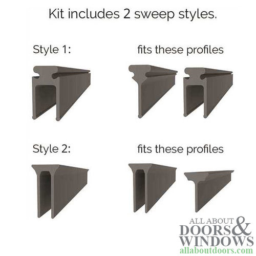 Larson Storm Door Double Sweep Expander Pack of 2 - Larson Storm Door Double Sweep Expander Pack of 2