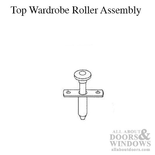 TOP WARDROBE ROLLER / GUIDE  - SPRING LOADED