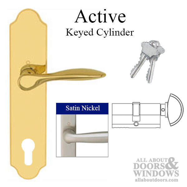 New Orleans M1610 / 3965N Active Handleset Satin Nickel - New Orleans M1610 / 3965N Active Handleset Satin Nickel