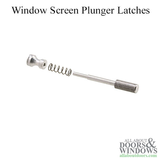 Spring Loaded Plunger Latch for Aluminum Frame Screens