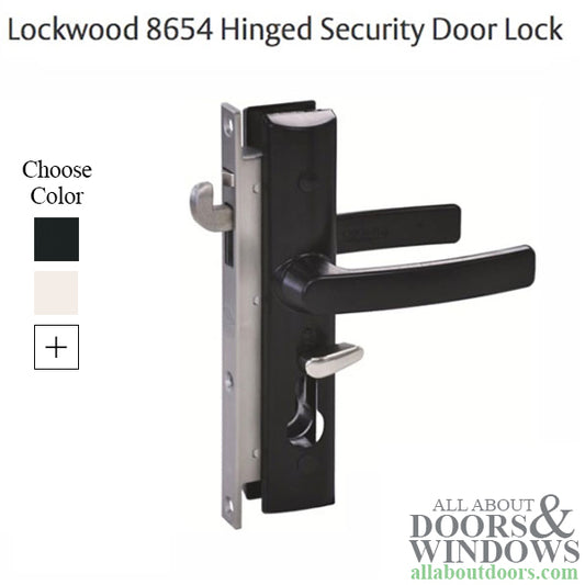 Lockwood 8654 Hinged Security Door Lock for Hinged Security Doors