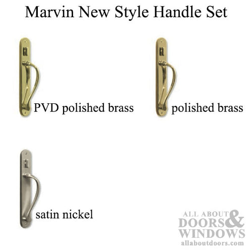 Marvin Sliding Door Wide Handle Set, Active, NO Key with Thumbturn, New Style - Choose Color - Marvin Sliding Door Wide Handle Set, Active, NO Key with Thumbturn, New Style - Choose Color