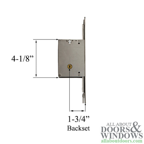 Sentinel  2 point Sliding Door Lock, XM-55 Multipoint - Stainless - Sentinel  2 point Sliding Door Lock, XM-55 Multipoint - Stainless