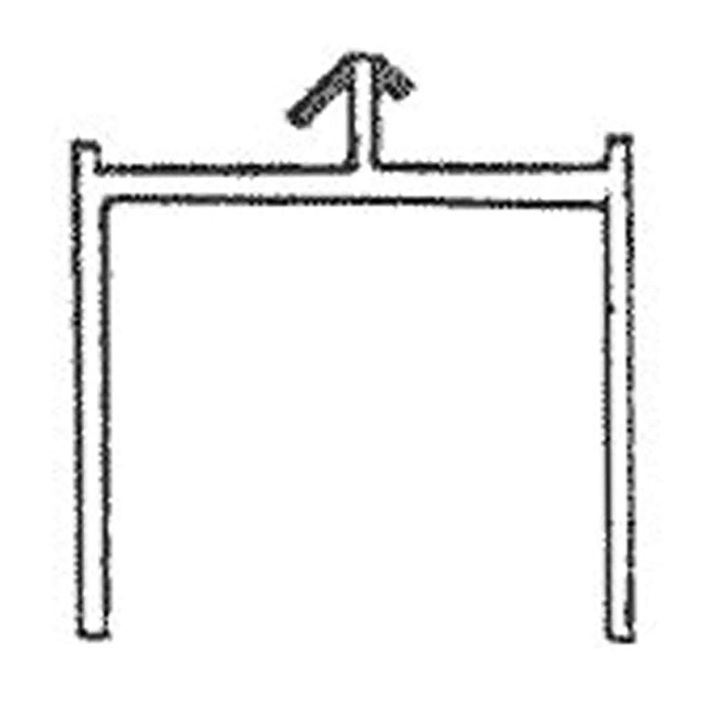 Head Track Screen Channel for Sliding Door 94 Inch Track Length - Head Track Screen Channel for Sliding Door 94 Inch Track Length