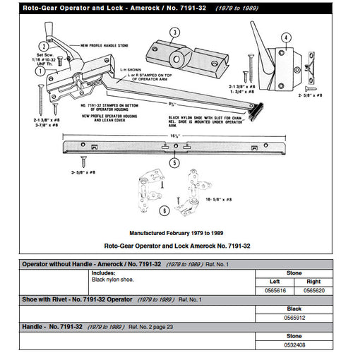 Andersen Shoe With Rivet Replacement Black Plastic Shoe For Casement Operators - Andersen Shoe With Rivet Replacement Black Plastic Shoe For Casement Operators