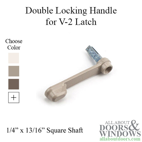 Milgard V-2 Latch with Locking Handle 1-3/16