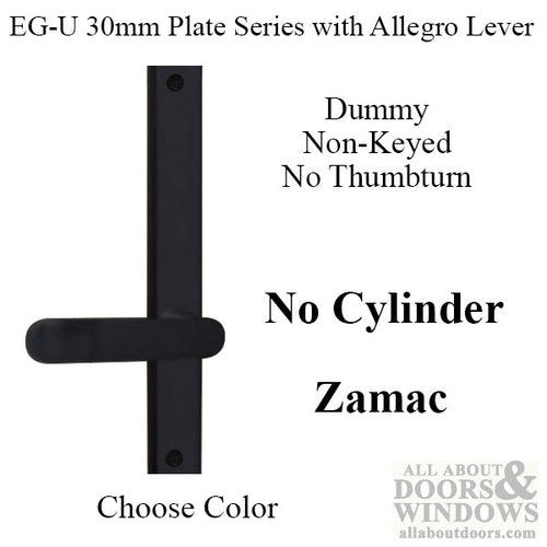 G-U Allegro Handle & 30mm Plate, Dummy, No Key, No Thumbturn (Handles DO NOT Move) Choose Color - G-U Allegro Handle & 30mm Plate, Dummy, No Key, No Thumbturn (Handles DO NOT Move) Choose Color