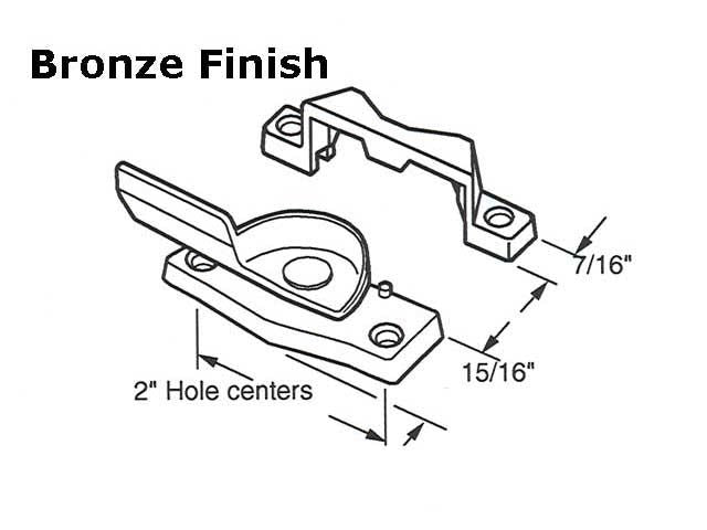 Sash/Cam Lock - Wood Sash Hardware, Diecast - Choose Color - Sash/Cam Lock - Wood Sash Hardware, Diecast - Choose Color
