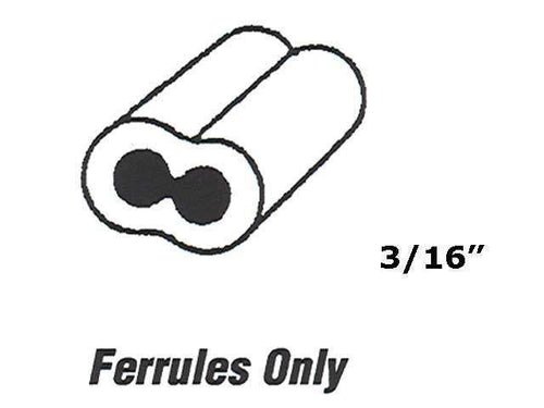 Cable Ferrules - Bulk - 3/16 Inch - 30 pcs - Cable Ferrules - Bulk - 3/16 Inch - 30 pcs