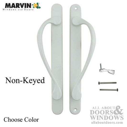 MARVIN Active Non-Keyed Center Thumb Narrow SLIDING DOOR HANDLE SET - Choose Color