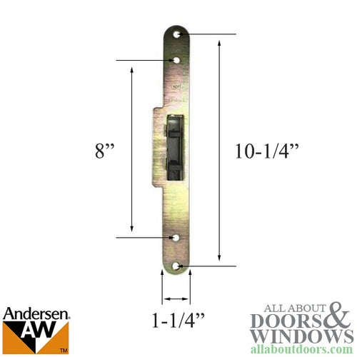 Andersen Latch Bolt Receiver with Blocker - Andersen Latch Bolt Receiver with Blocker