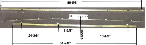 Seljan 3 hook Lock, 1-3/8 backset - Sliding Vinyl Door Multipoint Lock - Seljan 3 hook Lock, 1-3/8 backset - Sliding Vinyl Door Multipoint Lock