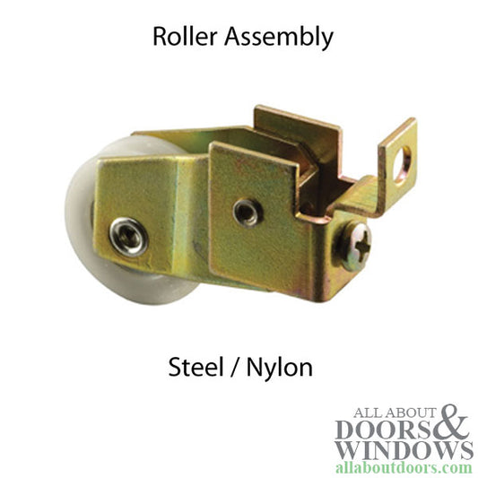 Roller Assembly (Grooved) - Sliding Windows, Steel / Nylon - Ball Bearing