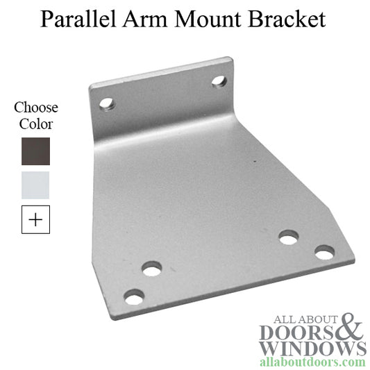 Parallel Arm Mount Bracket for Commercial Door Closer - Choose Color