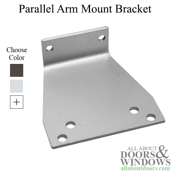 Parallel Arm Mount Bracket for Commercial Door Closer - Choose Color - Parallel Arm Mount Bracket for Commercial Door Closer - Choose Color