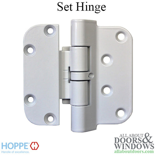 Hoppe F9010, 2009 Set Hinge, RHI / LHO- Pure White - Hoppe F9010, 2009 Set Hinge, RHI / LHO- Pure White