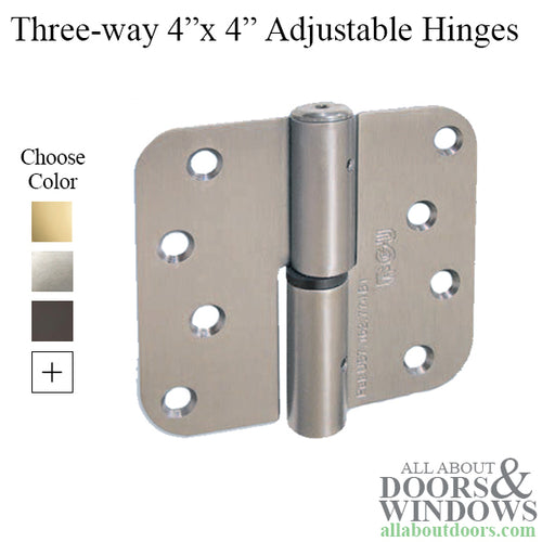 Ferco Three-Way Adjustable Hinges (Box of 3 Hinges) - Choose Options - Ferco Three-Way Adjustable Hinges (Box of 3 Hinges) - Choose Options