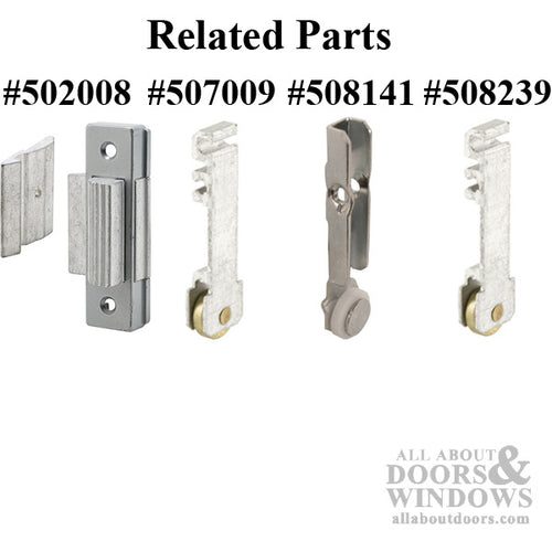 Roller Assembly (Flat) - Sliding Windows, Vertical Rail - Brass / Steel - Roller Assembly (Flat) - Sliding Windows, Vertical Rail - Brass / Steel