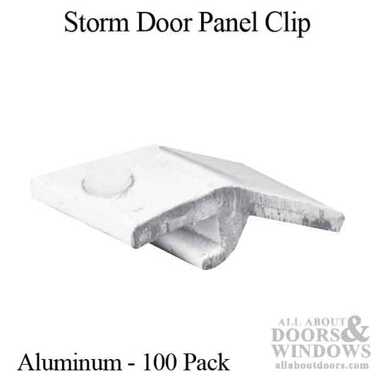 Storm Door Panel Clip, Self Locking, 5/16", No Finish