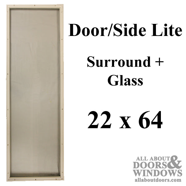 Therma-Tru 22 x 64 Surround, W/ Glass, 1 Lite - Therma-Tru 22 x 64 Surround, W/ Glass, 1 Lite