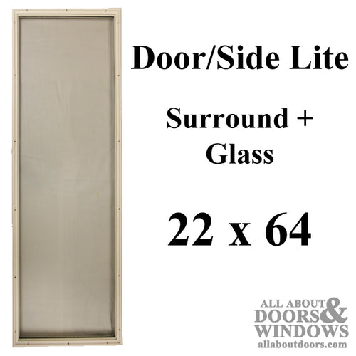 Therma-Tru 22 x 64 Surround, W/ Glass, 1 Lite - Therma-Tru 22 x 64 Surround, W/ Glass, 1 Lite