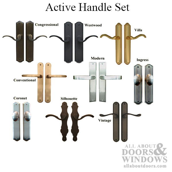 Pella Active Handle set, special size PZ 85 mm, Conventional - Oil Rubbed Bronze - Pella Active Handle set, special size PZ 85 mm, Conventional - Oil Rubbed Bronze