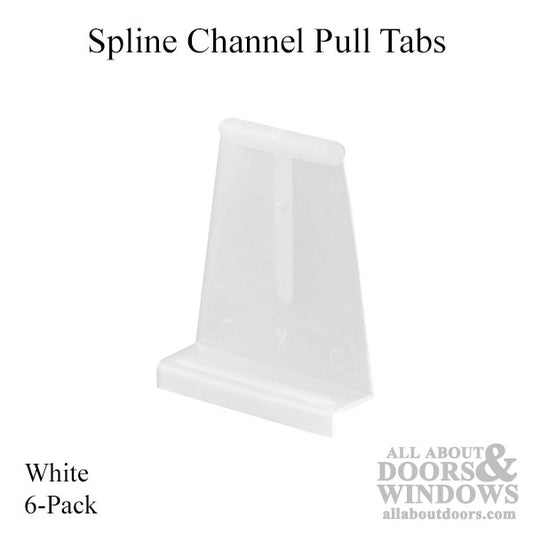 Window Screen Spline Channel Pull Tab 6 Pack