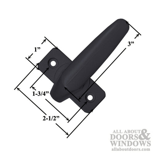 Storm Door Interior Duo Latch Handle for 0.313 Inch Spindle - Storm Door Interior Duo Latch Handle for 0.313 Inch Spindle