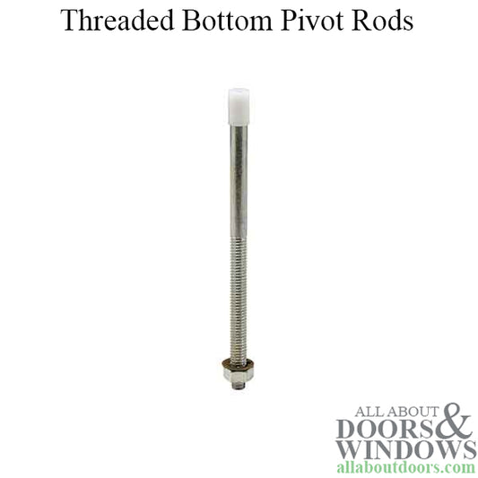 5/16" Bottom Pivot Rod - Metal Bi-fold Door - Threaded