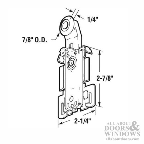 Acme 4051, Panel Jacket 7/8 Wheel, TOP ROLLER - Pairs - Acme 4051, Panel Jacket 7/8 Wheel, TOP ROLLER - Pairs