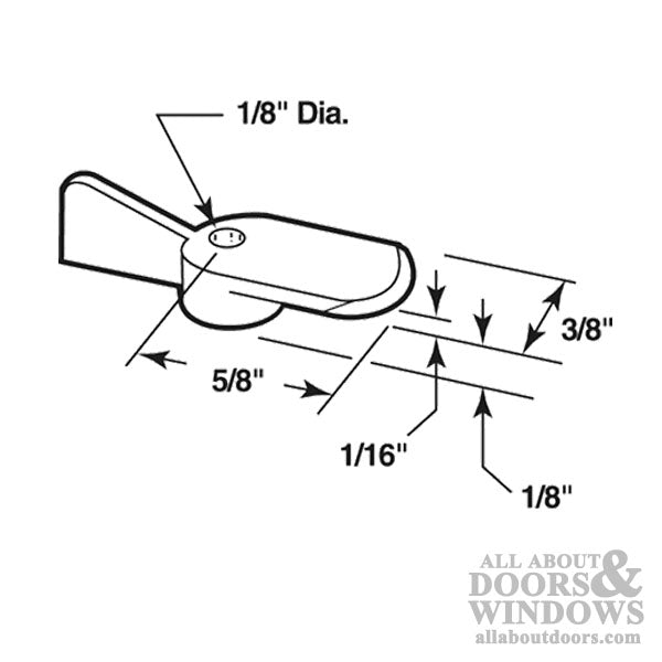 Window Screen Swivel Clips - White - 12 Pack - Window Screen Swivel Clips - White - 12 Pack