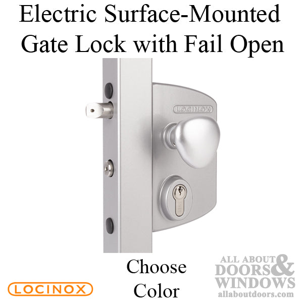 Surface-Mounted Electric Gate Lock with Fail Open Functionality - Surface-Mounted Electric Gate Lock with Fail Open Functionality