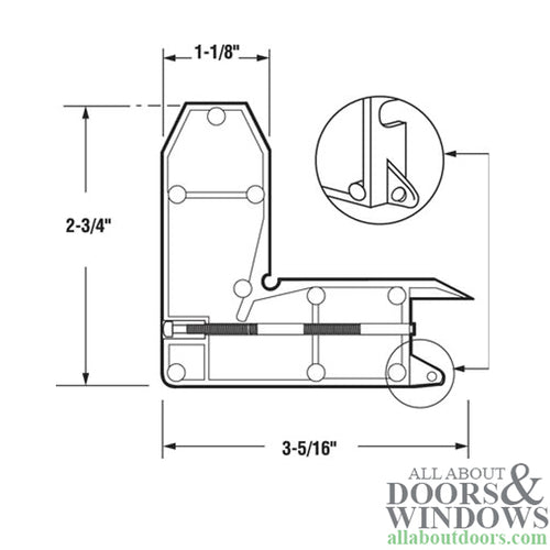 Corner Insert for Sliding Screen Door - Corner Insert for Sliding Screen Door