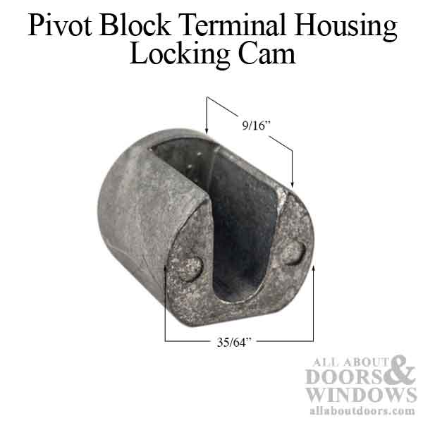 Locking Cam, 9/16 x 35-64 Pivot Block Terminal Housing - Zinc Diecast - Locking Cam, 9/16 x 35-64 Pivot Block Terminal Housing - Zinc Diecast