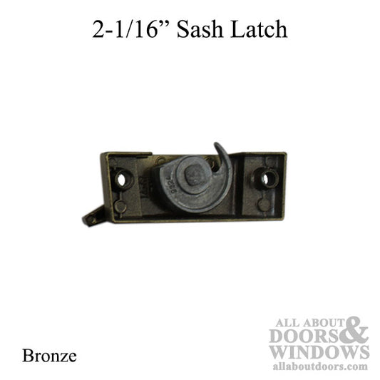 Sweep Lock, 2-1/16 screw holes, 1/8 cam, 7/16  offset - Bronze