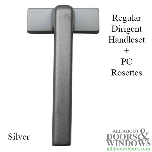 Interior and exterior Regular Dirigent handle + PC Rosettes - - Interior and exterior Regular Dirigent handle + PC Rosettes -