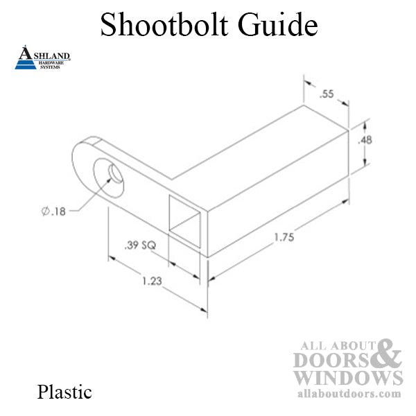 Shootbolt Guide for wood application, Square Shape Tip - Shootbolt Guide for wood application, Square Shape Tip