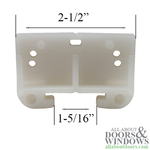 Drawer Track Guide Kit - White - 2-1/2 inch - Drawer Track Guide Kit - White - 2-1/2 inch