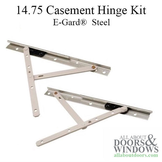 Truth 14.75 Casement Hinge Assembly, 10" track, 4-29/32 opening, Pairs - E-Gard®