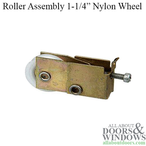 Sliding Door Roller With Steel L Tab Housing With 1.25 Inch Nylon Wheel - Sliding Door Roller With Steel L Tab Housing With 1.25 Inch Nylon Wheel