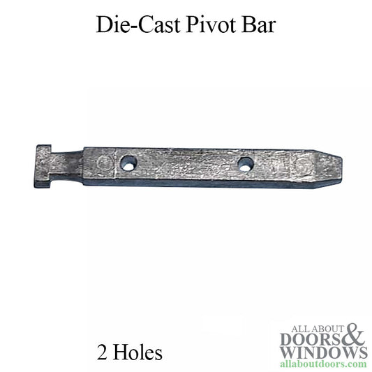 Pivot Bar, 2-41/64", 2 hole Die Cast
