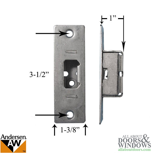 Bolt / Hook Lock receiver, New Style, FHW  Door - Steel - Bolt / Hook Lock receiver, New Style, FHW  Door - Steel