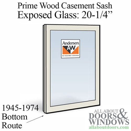 Andersen Dual Pane Sash, W5 Primed Casement 1975-1989 - Andersen Dual Pane Sash, W5 Primed Casement 1975-1989