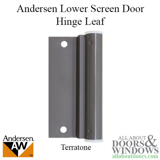 Lower Screen Door Hinge Leaf - Terratone