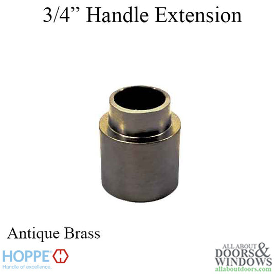 Hoppe Handle Extension, Active / Inactive Trim 3/4" (20mm) - Antique Brass