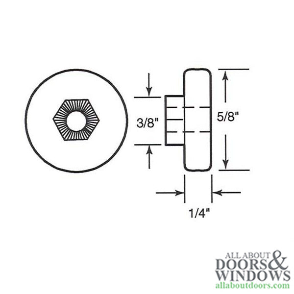 Nylon Ball Bearing Wheel Roller for Shower Doors 5/8